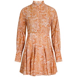 Florence Paisley Dress Tangerine
